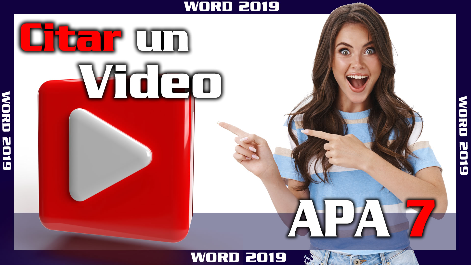 como cita un video de youtube con normas apa 7ma edicion - formato apa en word